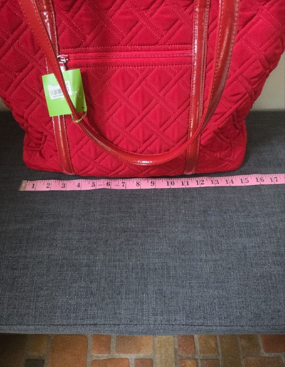 Vera Bradley Trimmed Vera Tote – Tango Red – NWT - Picture 16 of 16